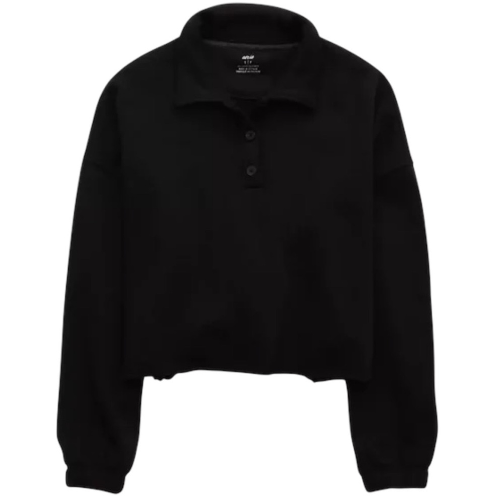 Aerie Fleece Of Mind Polo Sweatshirt